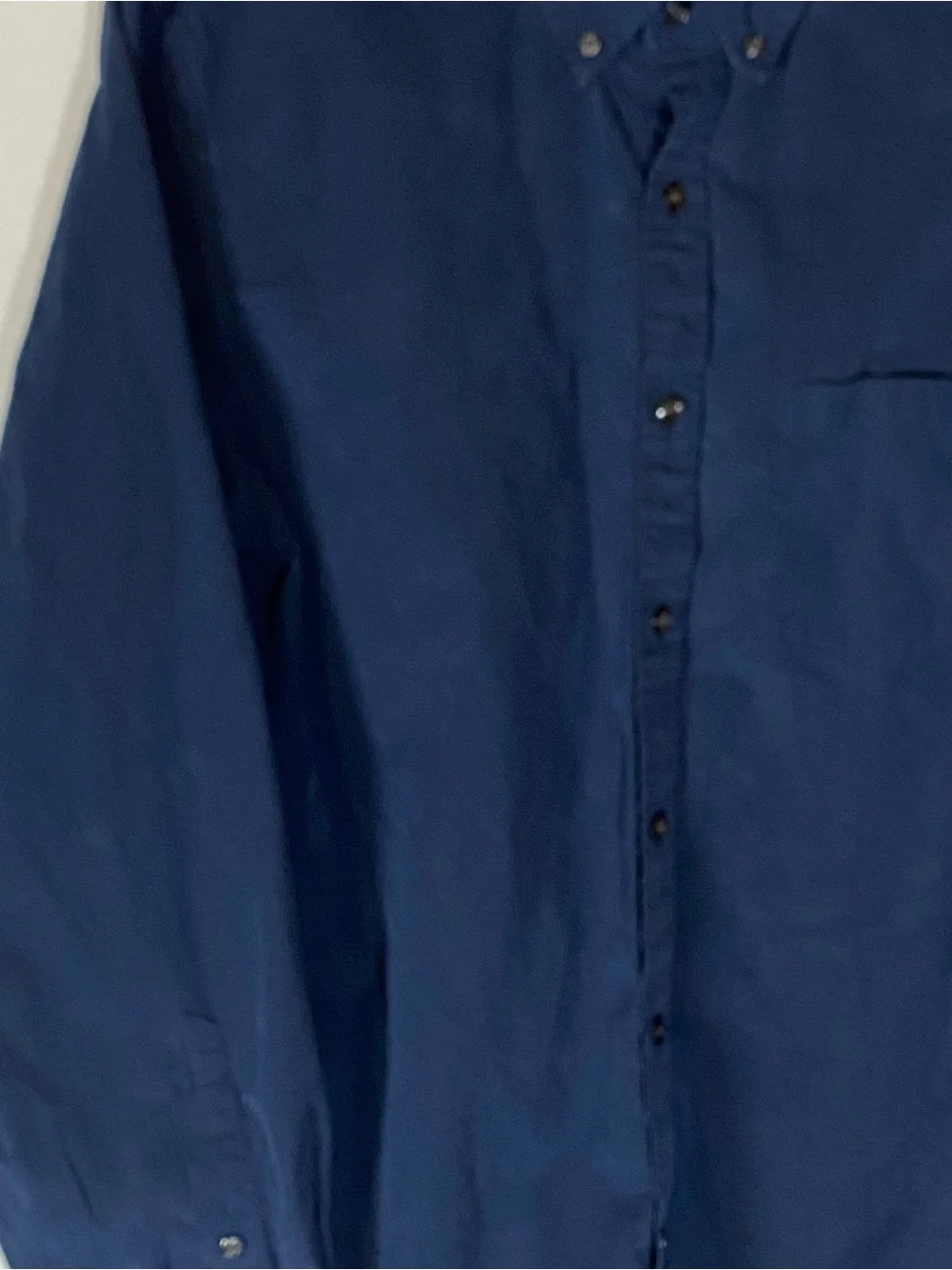 J. Crew Navy Blue Button Down Shirt Men’s Medium 2 Ply 100%Cotton Preppy